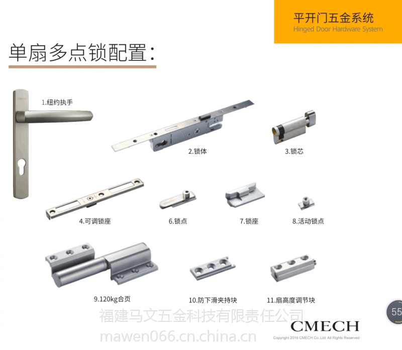 进口品牌希美克纽约系列高端执手氟碳表面处理,耐腐性强