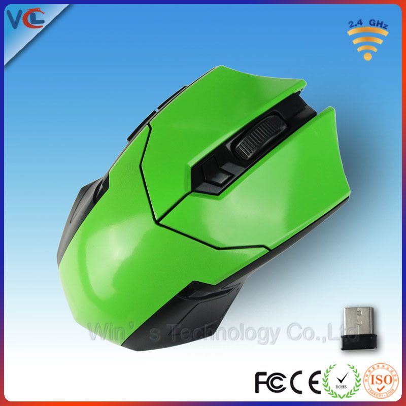 供应珠三角usb鼠标生产厂家 computer mouse shaped 游戏绿色鼠标