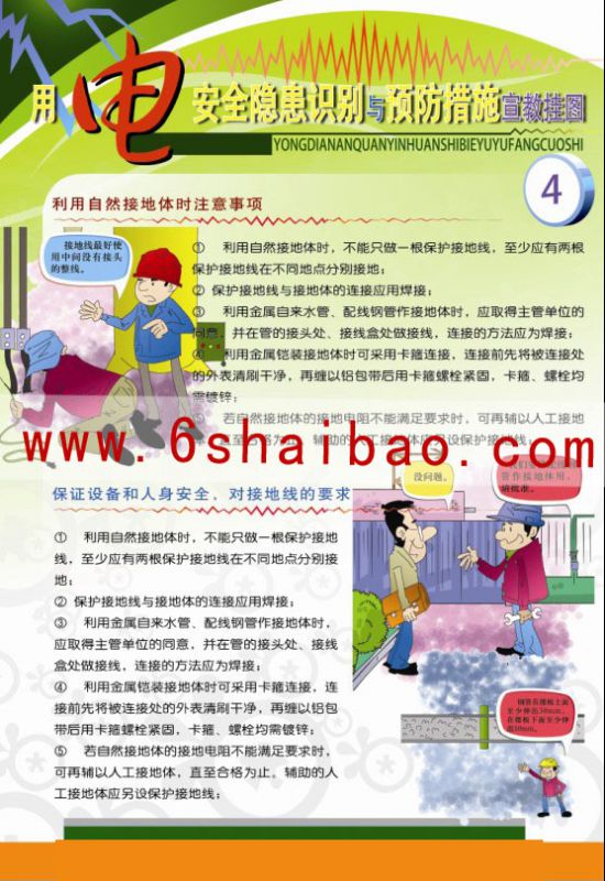 供应用电安全隐患识别与预防控制宣教挂图_安全用电_安全月宣传画