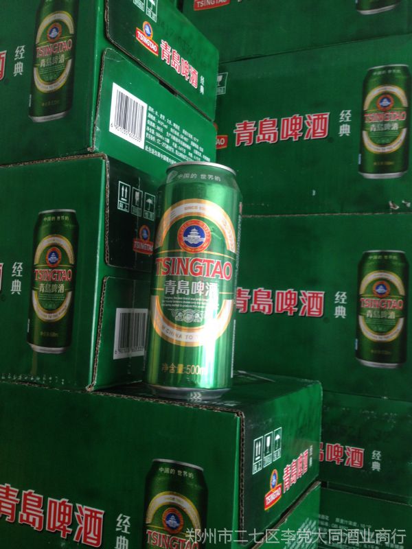 【商超ktv啤酒***听装青岛啤酒1-12-500ml 大易拉罐大量供应新日期】
