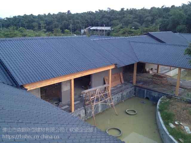 asa树脂瓦配件 屋顶宝鼎瓦 仿古装饰瓦材料 别墅树脂琉璃瓦