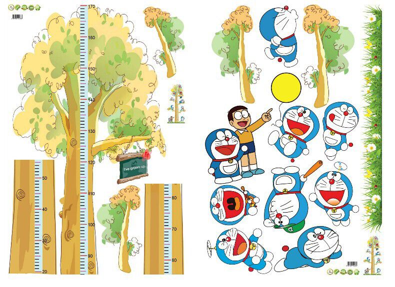 ay238ab 多啦a梦身高贴卡通儿童房幼儿园教室布置墙面装饰墙贴画