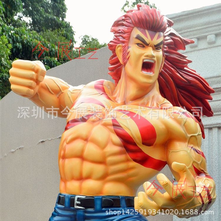 漫画艺术雕塑卡通老师雕塑燎原火漫画人物功卡通林商场图片