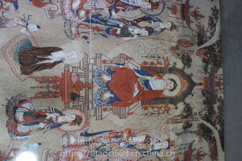 北京佛像瓷板画寺庙大型墙面壁画定制厂家