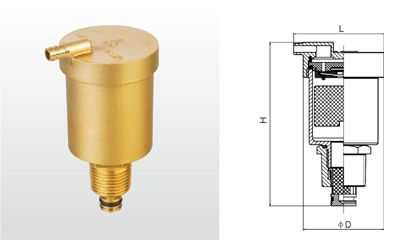 宁波埃美柯728黄铜自动排气阀(过滤型)b725x-16t
