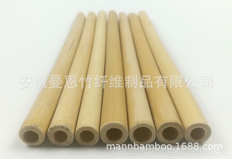 曼恩 天然竹子吸管 粗斜口吸管 吸管厂家批发