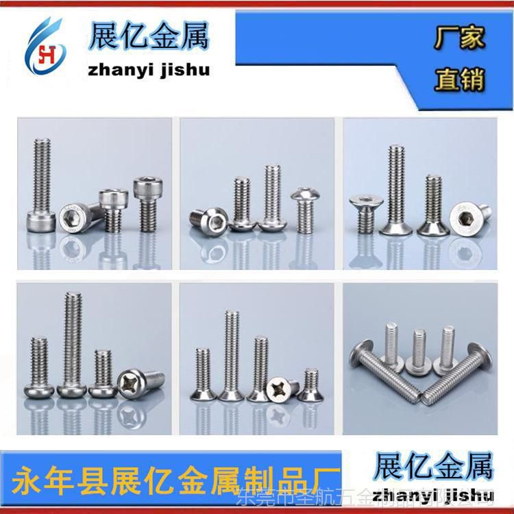316不锈钢螺栓 紧固件 不锈钢螺钉 标准件 不锈钢螺丝生产