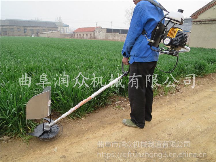 手推式转盘割草机型号 润众牌牧草割草机 自走式修剪机报价