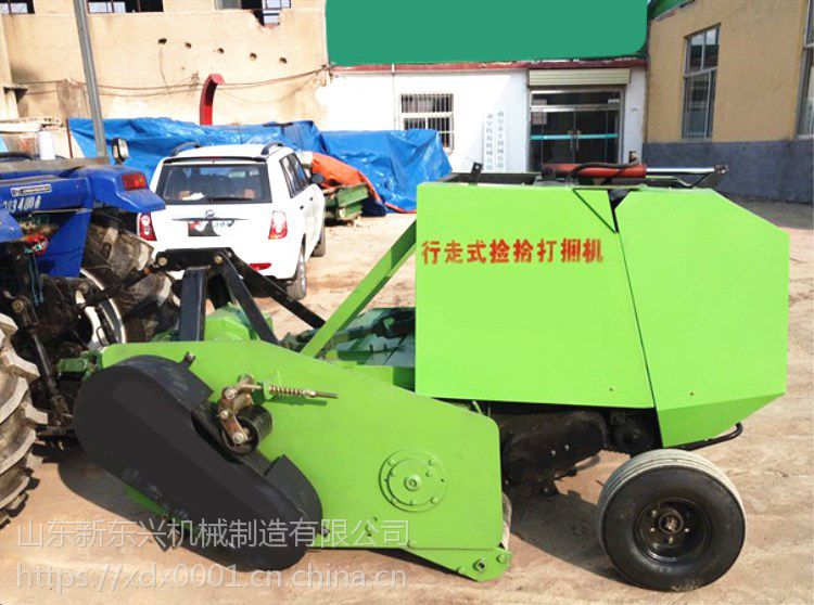 全自动青贮打捆机 四轮车带多功能青储机 自动拾取麦草 自动打捆机