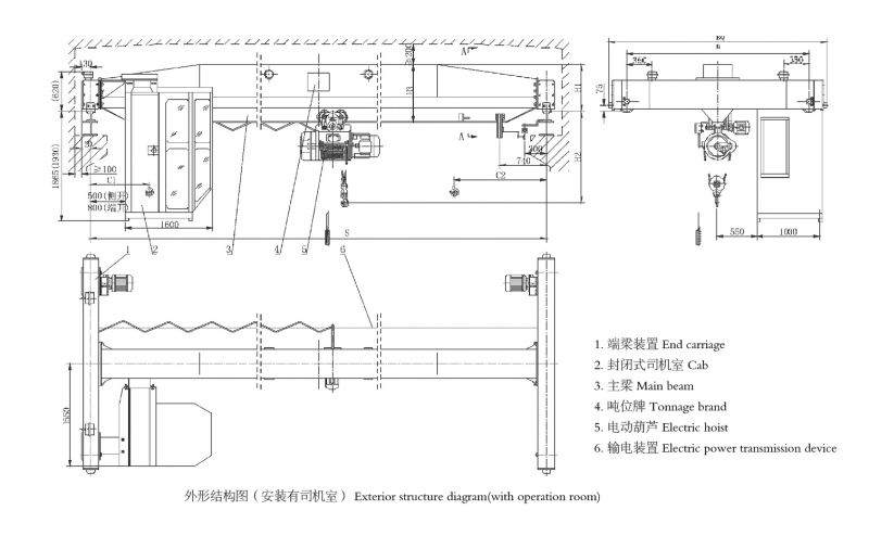 厂家直销lda型电动单梁起重机 行车 天车 行吊 新起起重18439995888