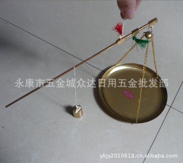 加厚1000克中药秤 小铜秤,铜杆戥秤,戥子称,铜钱秤,加厚