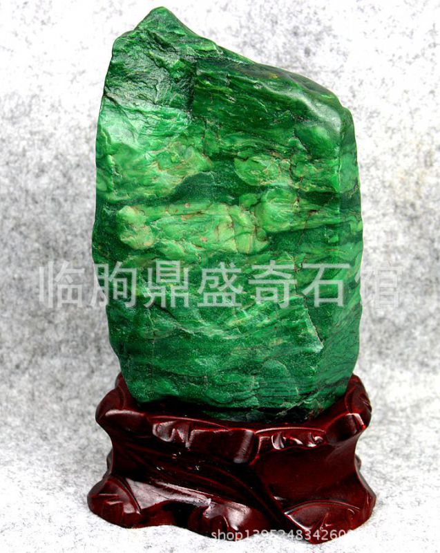 奇石原石 宝玉石摆件 天然翡翠绿翠玉原石 雅安绿原石 澳洲绿玉髓