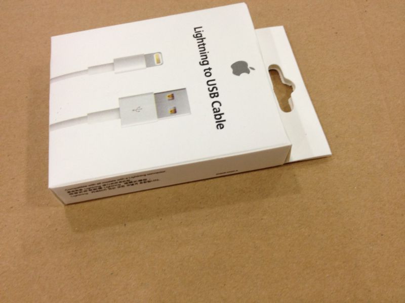iphone5数据线包装 闪电包装盒 苹果5数据线盒子 中性数据线包装
