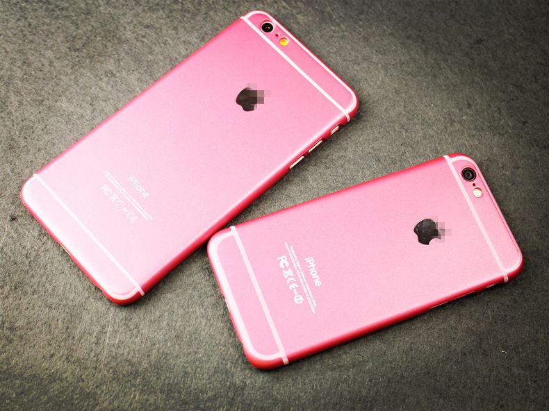 新款超薄限量粉iphone6plus手机壳 苹果6代4.7/5.5粉色硬手机壳潮