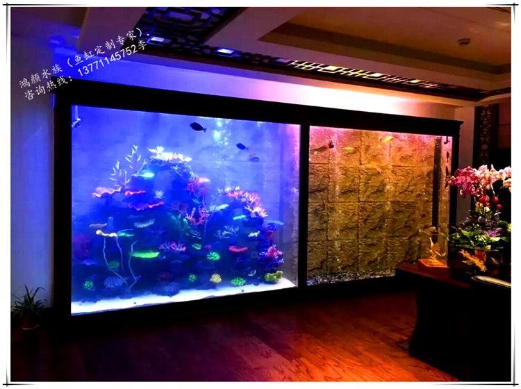 江苏大型鱼缸制作大型亚克力鱼缸 定做有机玻璃水族工程 海洋馆 水族