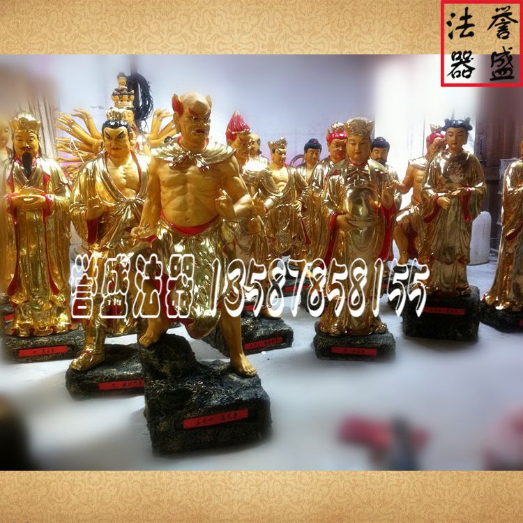 厂家直销|观音菩萨32应化身 玻璃钢佛像 贴金佛像 规格齐全