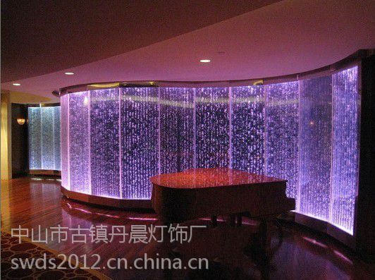 幕墙 水幕屏风 流水墙 水景隔断屏风 亚克力七彩风水屏风】价格_厂家