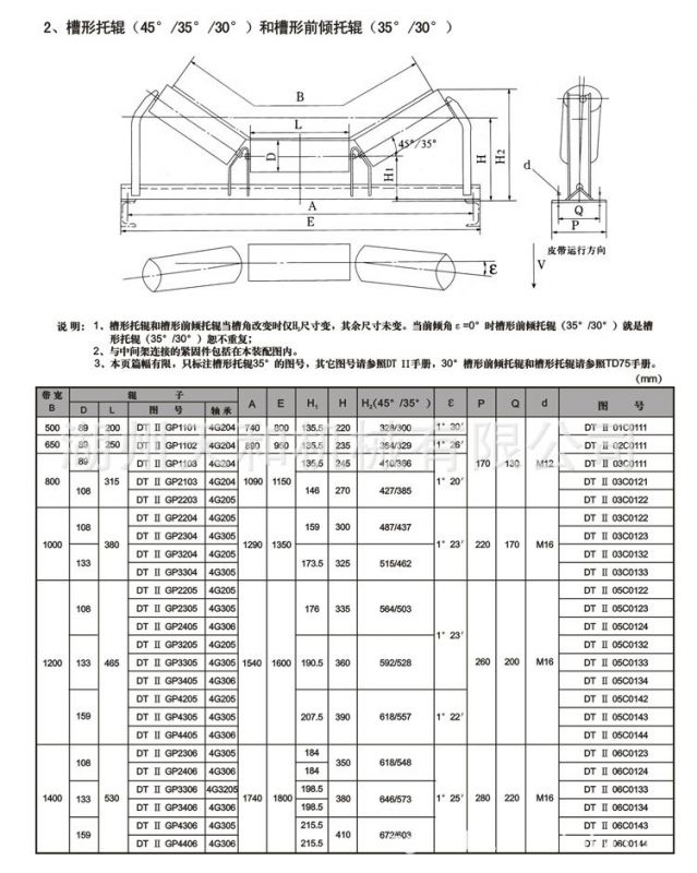 供应 托辊槽型支架 b1200 dtii 浙江湖州 生产厂家 质量保证