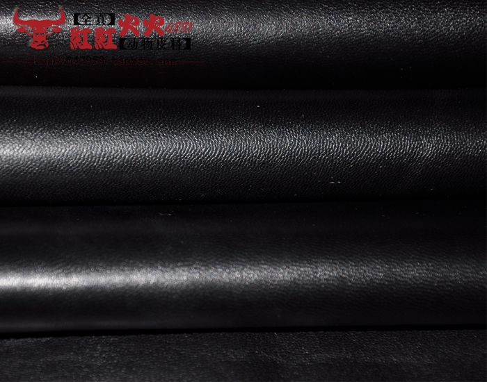 优质进口全真皮料羊皮皮料山羊皮材料纯黑色内外内衬0.8-1.0mm