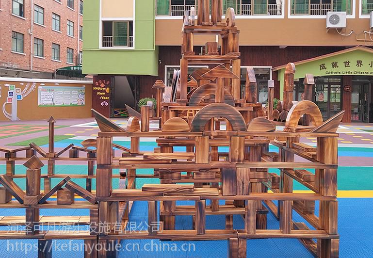 【户外木质海盗船滑梯 幼儿园室外木制攀爬架 安吉游戏组合大型游乐