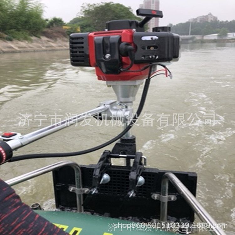 船外机船用挂浆机6马力四冲程汽油变速船桨机 船外机挂浆机发动机