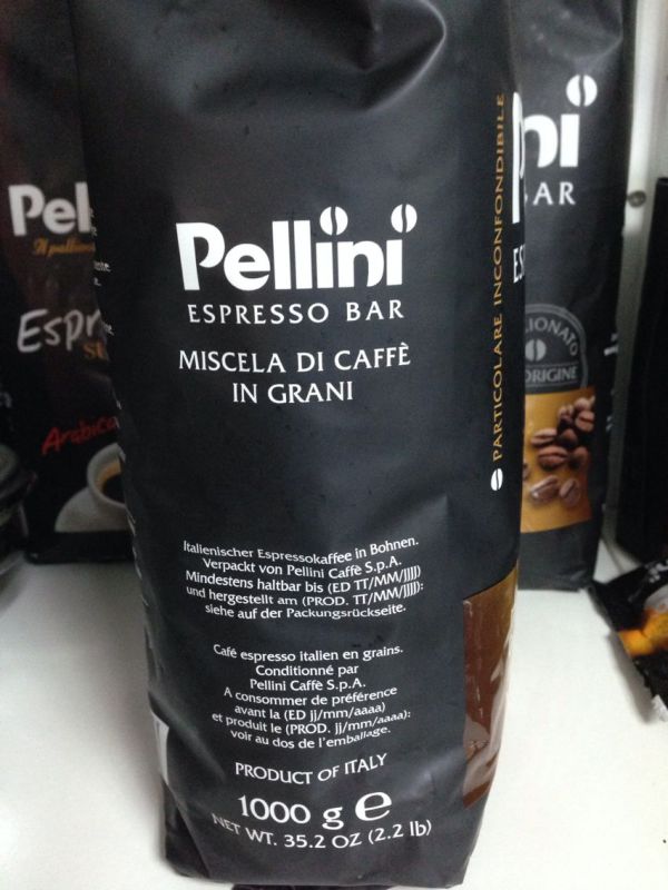 原装意大利贝里尼pellini espresso bar 意式特浓咖啡豆1kg装