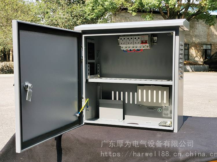 室外不锈钢防水强弱电配电箱监控摄像头布线箱挂杆挂墙电气可定制