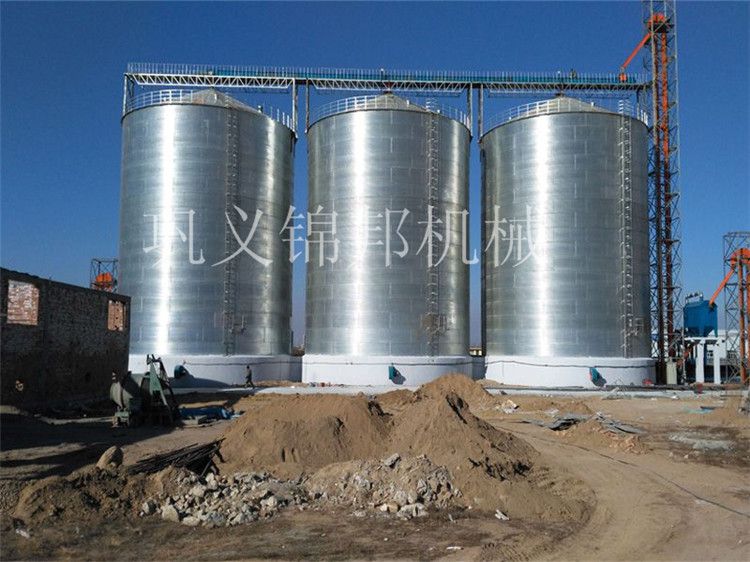 立柱储粮可拆卸式粮食钢板仓_压纹装配式钢板仓使用寿命长