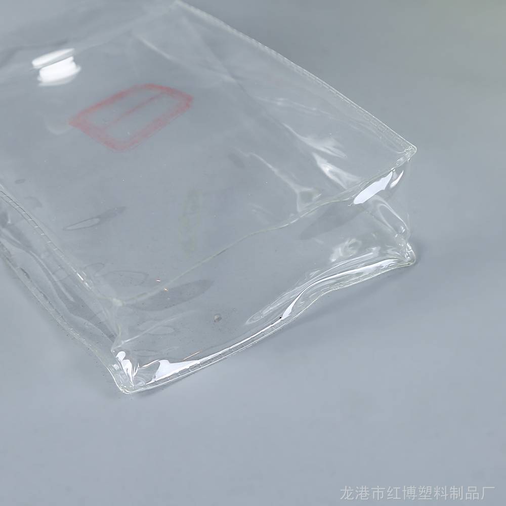 厂家定制透明纽扣翻盖立体袋 pvc化妆品包装袋赠品促销袋印刷logo