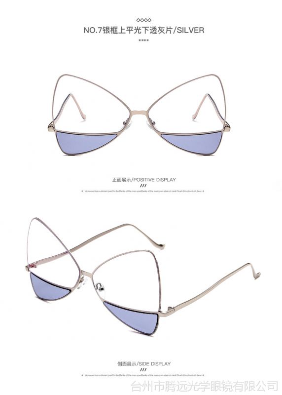 新款金属双镜片太阳镜韩版潮流太阳眼镜 同款海洋片时尚墨镜批发