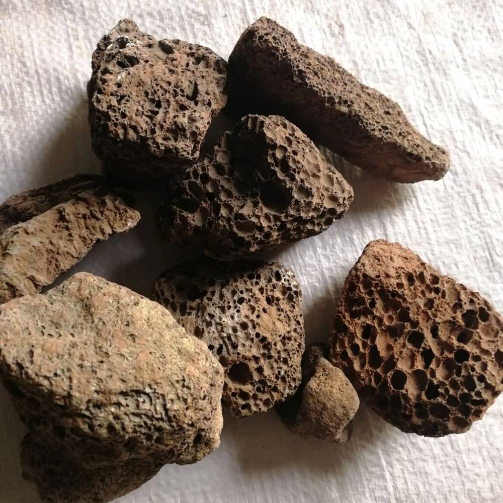 园艺 红色火山石 5-8厘米 火山石厂家