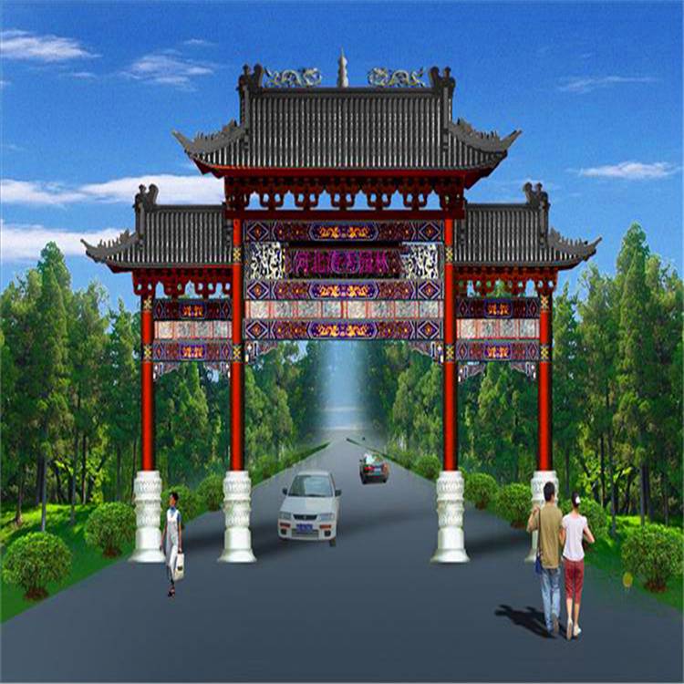 巴彦淖尔 木牌坊 寺院牌楼 可做牌坊牌楼