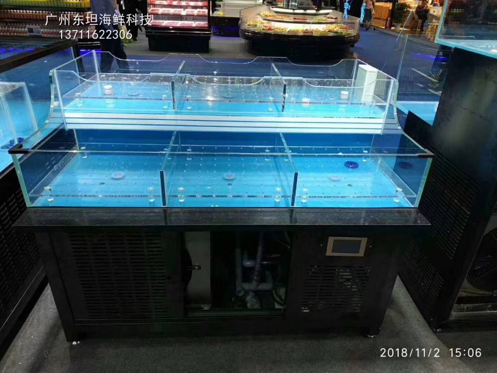 深圳光明海鲜池电话-深圳超市海鲜池-深圳贝壳类玻璃池定做