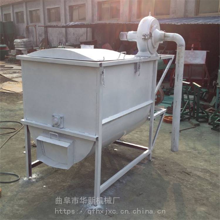 批发供应 自吸式玉米粉碎搅拌一体机 1吨卧式自吸式粉碎搅拌机图片