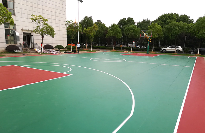 室外篮球场地胶羽毛球场地胶垫pvc塑胶跑道网球场运动地板