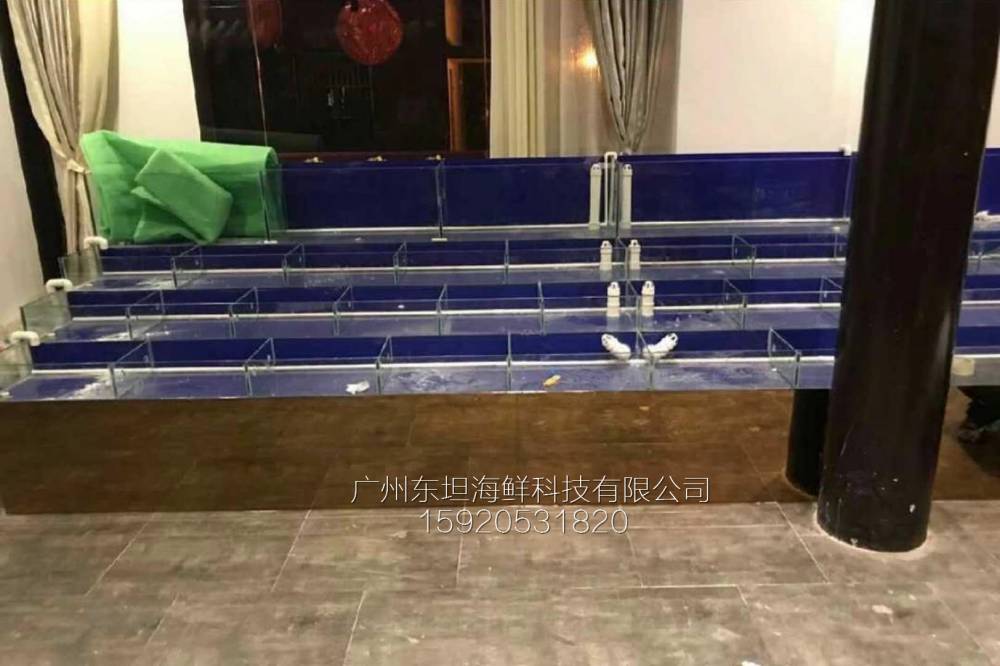 番禺广场海鲜池配件-海鲜塑料池箱-广州海鲜酒家鱼池设计