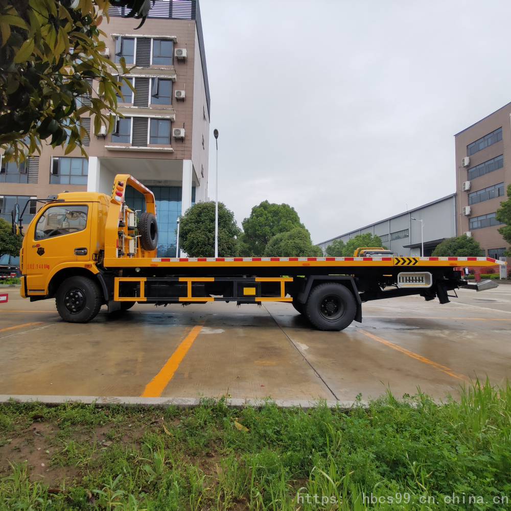 东风多利卡d8多功能国五市政道路清障车_黄牌道路救援清障车生产厂家