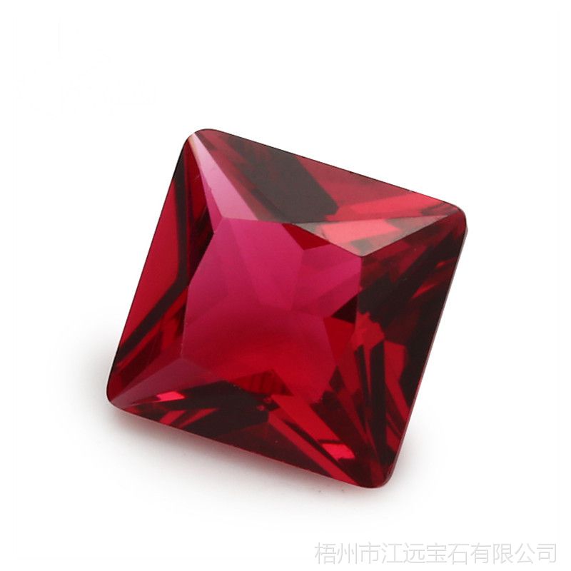 玻璃正方红色 副本
