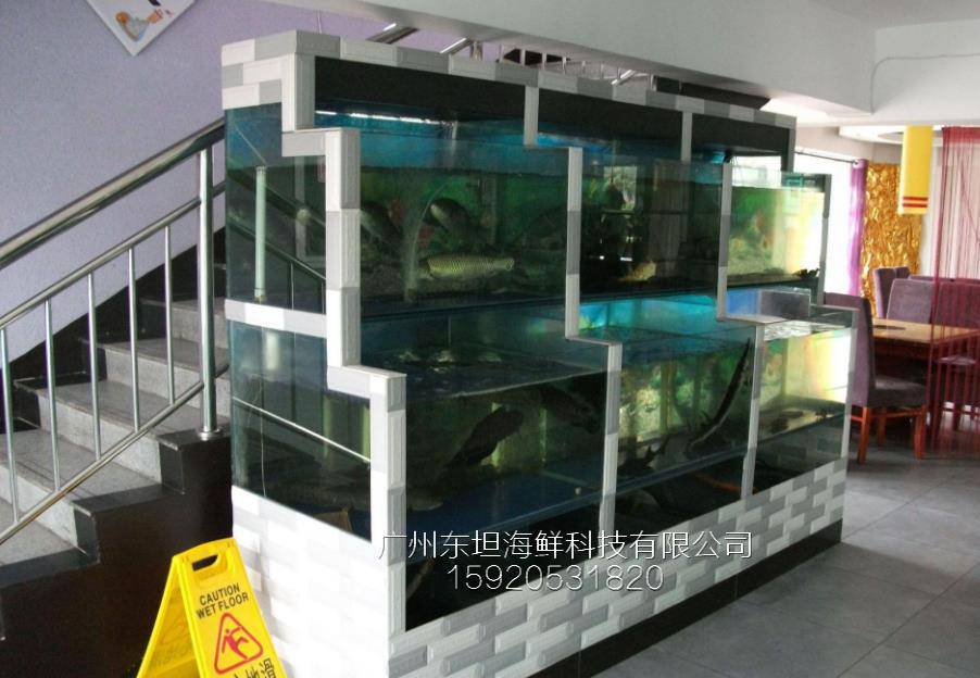 沙贝海鲜池设备-海鲜池一体机-广州梯形海鲜池定做
