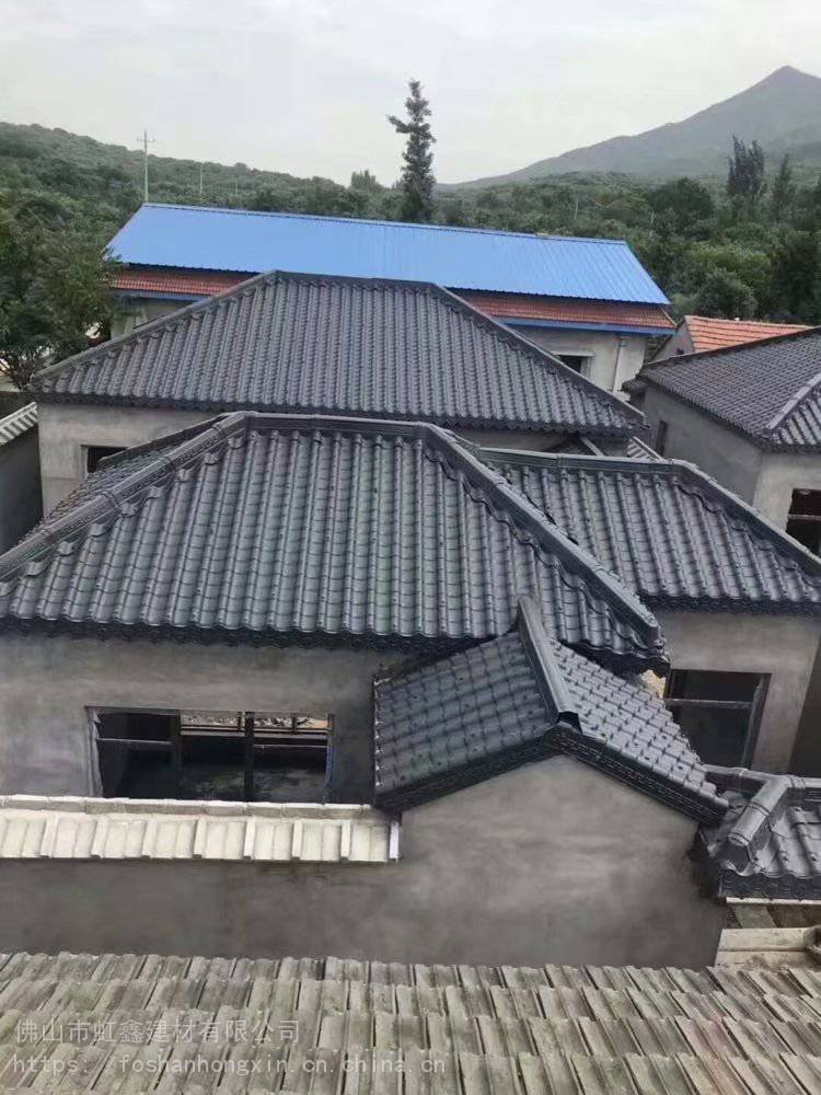 珠海楼顶雨棚装饰瓦,复合树脂瓦,仿古瓦厂家批发