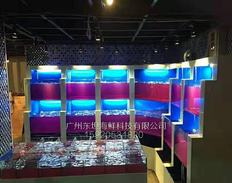 广州东山口海鲜池设计-海鲜缸增氧-广州梯形海鲜池定做