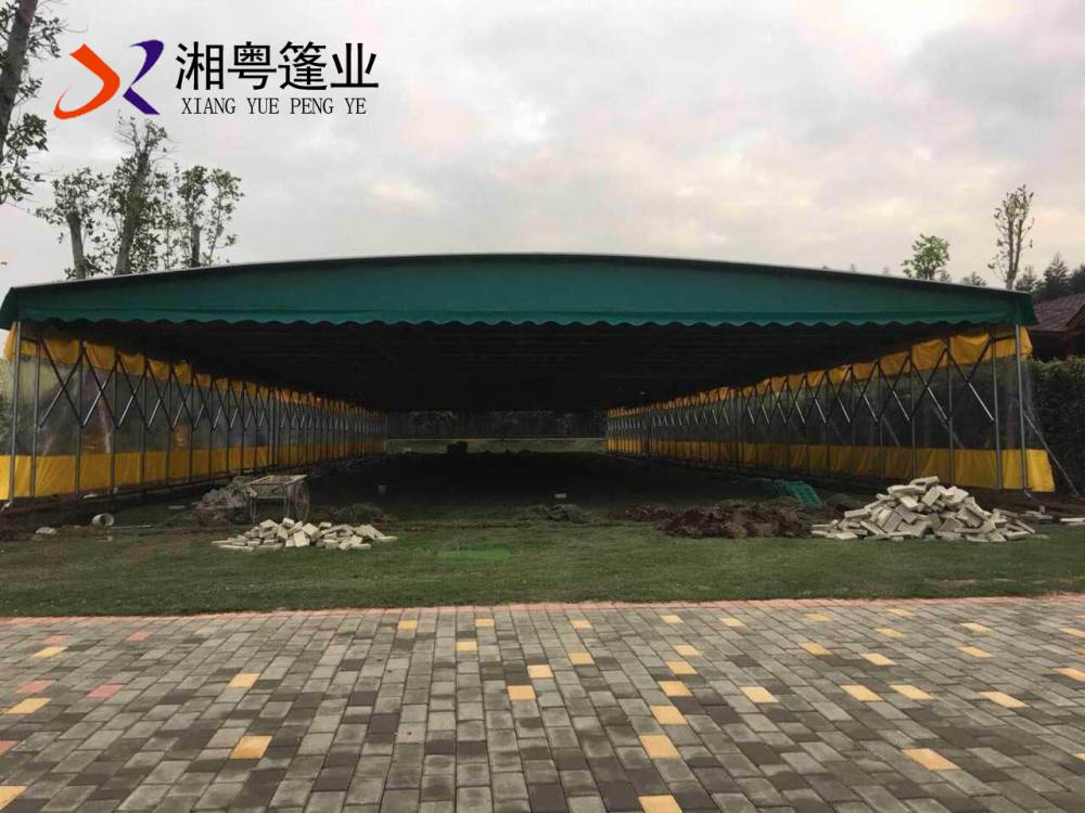 广州厂家订做伸缩雨棚汽车帆布遮阳棚折叠伸缩雨棚
