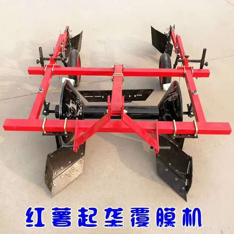 谷子蔬菜播种机械 拖拉机后挂覆膜机 手扶带地膜机