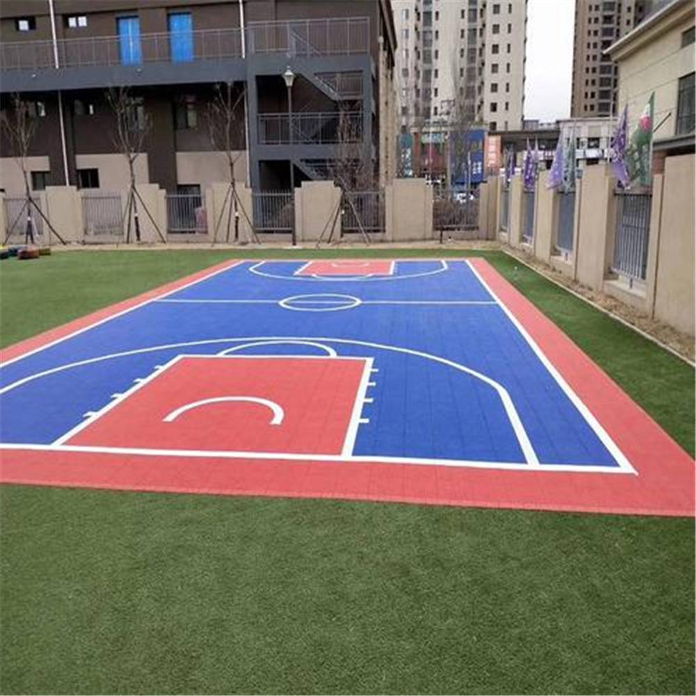 山西忻州拼装羽毛球场幼儿园地板悬浮式地板篮球场地运动地板