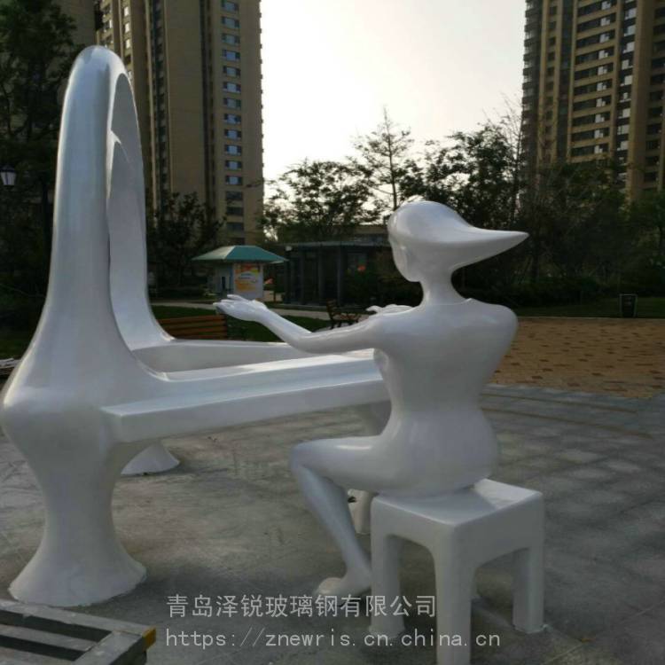 小区中央广场玻璃钢雕塑 商业广场景观雕塑