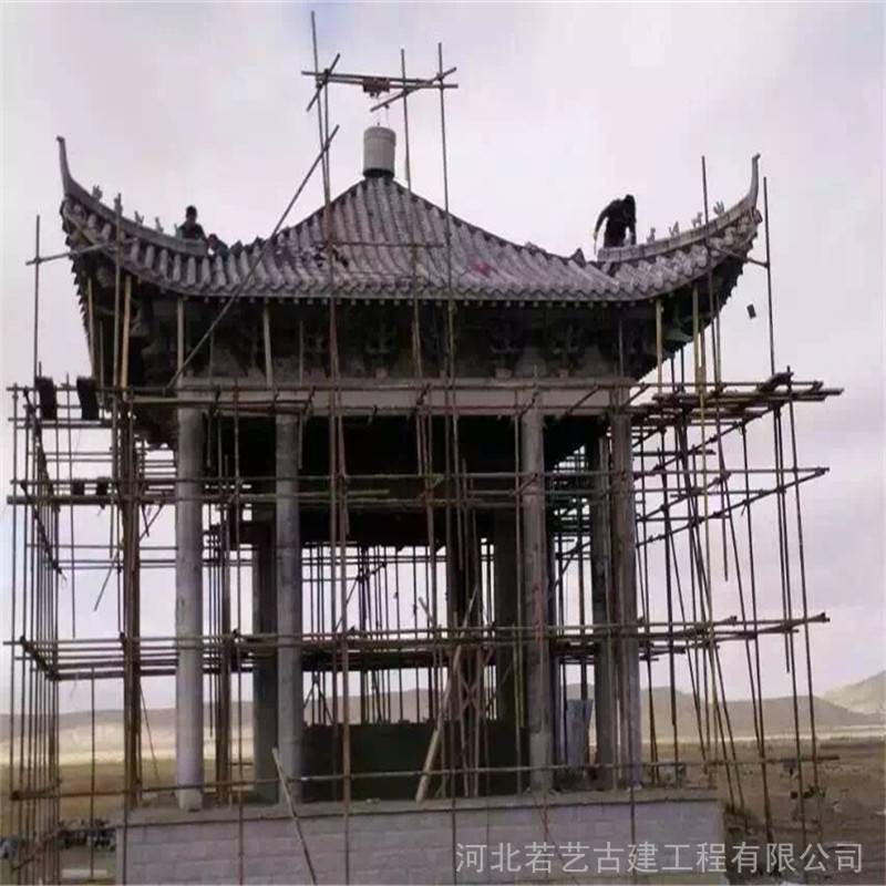 双层亭子 大量批发 水泥凉亭 供应信息 若艺古建 批发市场