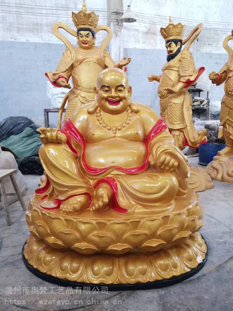 奥梵铸铜弥勒佛_彩绘庙宇弥勒佛_弥勒佛厂家价格