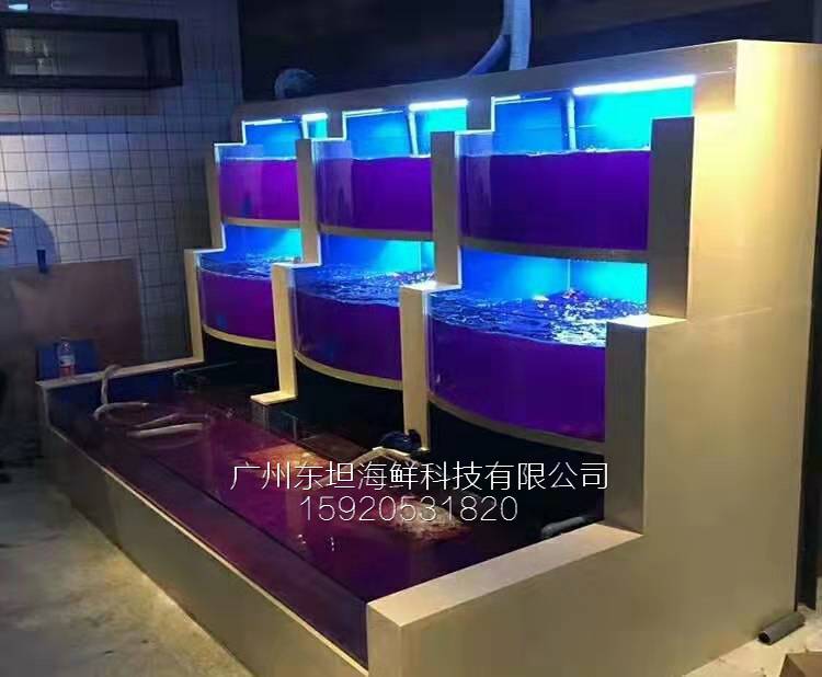前进路海鲜鱼池制作费用-海鲜池一体机-广州海鲜酒家鱼池设计