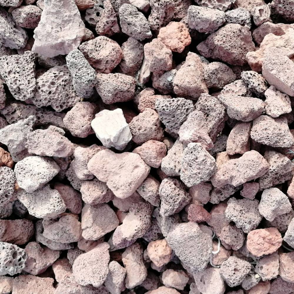 过滤水火山石 火山石粉 10-20厘米 浮石粉