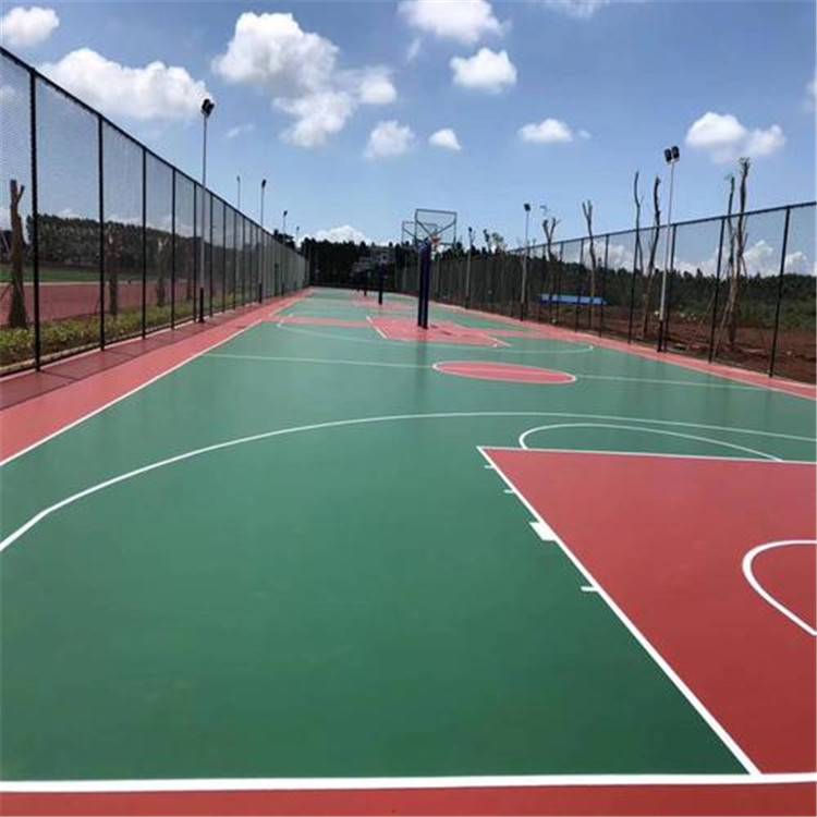 揭阳 硅pu球场面层 篮球场硅pu 专业弹性地面全国施工